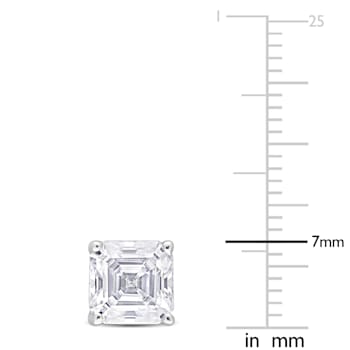 3 CT DEW Created Moissanite Stud Earrings in Sterling Silver