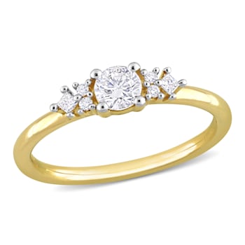 3/8 CT TW Diamond Ring in 14K Yellow Gold