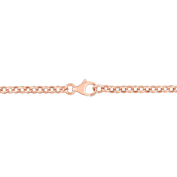 17 1/4 CT TGW Amethyst and Green Quartz Station Bracelet in Rose Plated
Sterling Silver