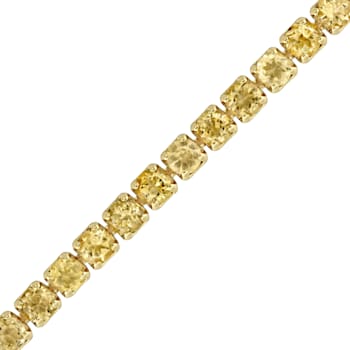 Citrine Tassel Bolo Bracelet in 18K Yellow Gold Over Sterling Silver