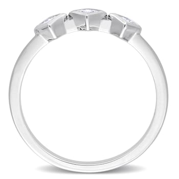 1/4 CT TW Diamond 3-Stone Ring in 14K White Gold