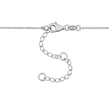 1 3/4ctw Lab-Grown Diamond 3-Stone Necklace in 14K White Gold