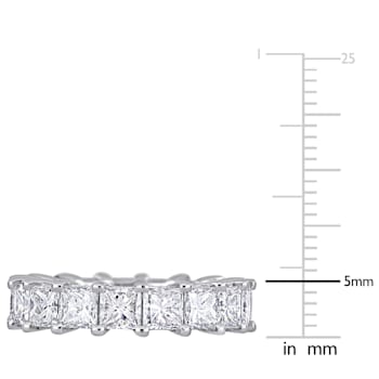 5 3/5 CT TW Diamond Eternity Ring in Platinum