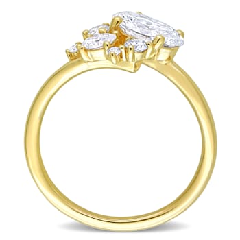1 1/3 CT TGW Lab Grown Diamond Ring in 14K Yellow Gold