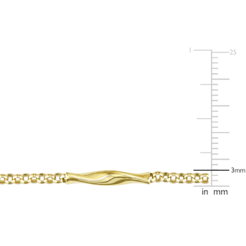 Twist Bar Station Necklace in 14k Yellow Gold