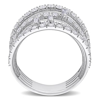 2 CT TW Diamond Split Shank Ring in 14K White Gold