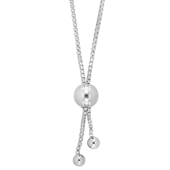1 1/4 CT DEW Created Moissanite Station Bolo Bracelet in Sterling Silver