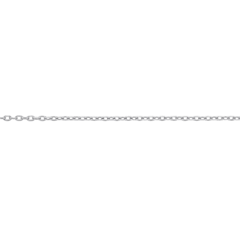 Diamond Cut Cable Chain Bracelet in Platinum, 7 in