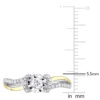 1/5 CT TW Diamond Promise Ring in Sterling Silver