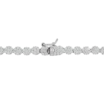 9 5/8 CT Cubic Zirconia Lariat Necklace in Sterling Silver