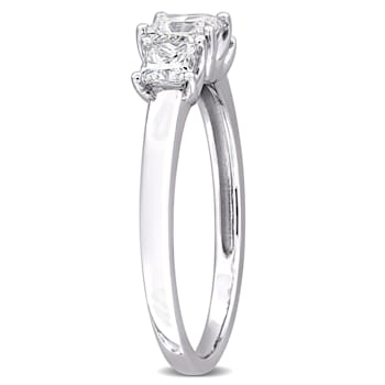 1 CT TW Lab-Grown Diamond 3-Stone Ring in 14K White Gold