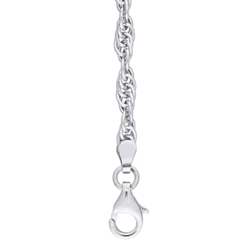 3.7MM Singapore Chain Bracelet in Sterling Silver