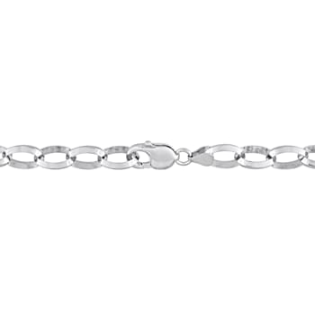 10.5MM Rolo Chain Bracelet in Sterling Silver