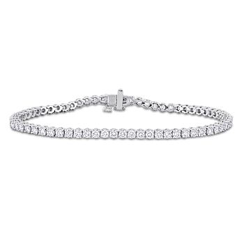 3 3/4 CT TW Lab-Grown Diamond Tennis Bracelet in 14K White Gold