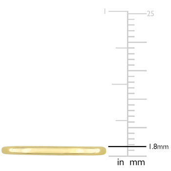 Ladies Wedding Band in 10K Yellow Gold