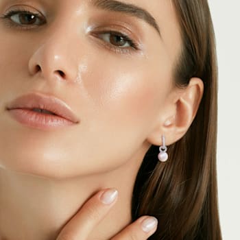 9-9.5MM South Sean Cultured Pearl and 1/2 CT TW Diamond Earrings in 14K
White Gold