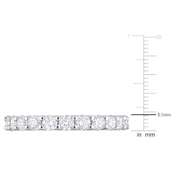 2 1/3 CT TGW Lab Grown Diamond Eternity Band in 14K White Gold- Size 9