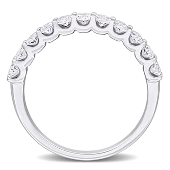 1 CT TW Lab-Grown Diamond Anniversary Ring in 14K White Gold