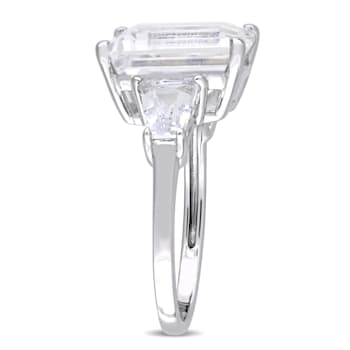 8 7/8 CTW White Topaz 3-Stone Ring in Sterling Silver
