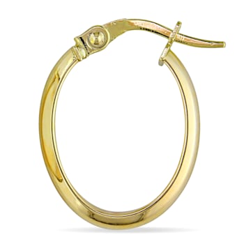 Hoop Earrings in 10k Polished Yellow Gold