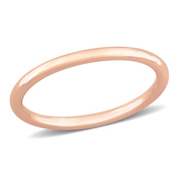 Ladies Wedding Band in 10K Rose Gold