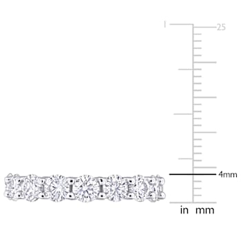 5 1/8 CT TGW Created White Sapphire Eternity Ring in Sterling Silver