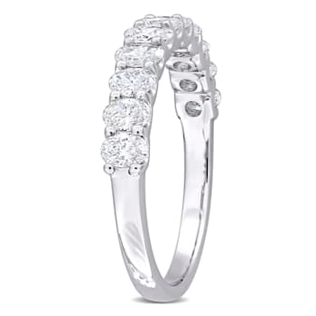 1 CT TW Lab-Grown Diamond Anniversary Ring in 14K White Gold