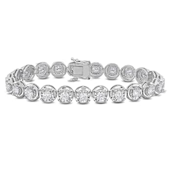 4 4/5 CT TW Lab-Grown Diamond Tennis Bracelet in 14K White Gold
