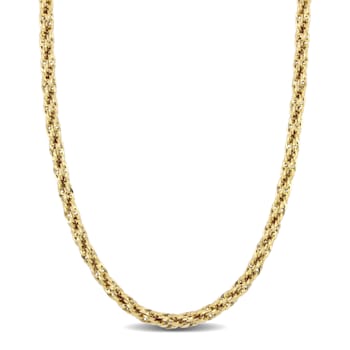 5mm Infinity Rope Chain Necklace in 14k Yellow Gold, 20 in