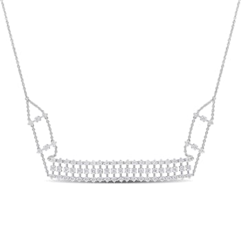4 1/2 CT TW Diamond Necklace in 14K White Gold