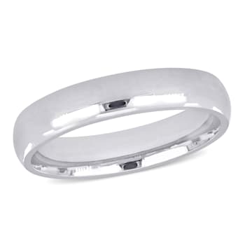 Men's 4.5mm Comfort Fit Wedding Band in 14K White Gold