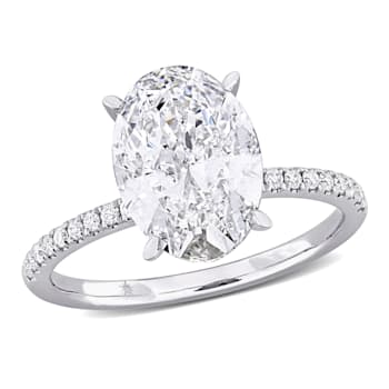 3 1/6 CT TW Lab-Grown Diamond Engagement Ring in 14K White Gold