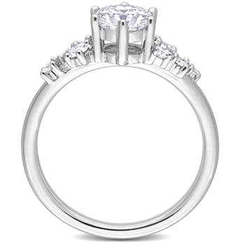 1 1/4 CT TGW Lab Grown Diamond Engagement Ring in 14K White Gold