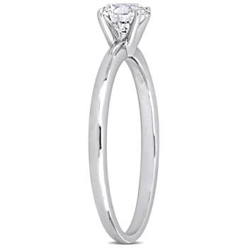 1/2 CT TW Lab-Grown Diamond Solitaire Ring in 14K White Gold