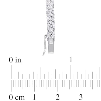 14 1/4 CT TGW Created White Sapphire Bracelet in Sterling Silver