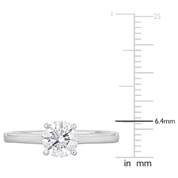 1 CT TW Diamond Solitaire Engagement Ring in Platinum (GIA Certified)