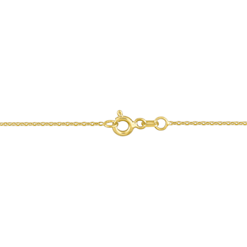 1/10 CT TW Diamond Lock Pendant with Chain in 14K 2-Tone Gold