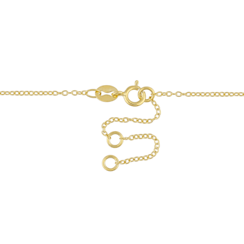 1 3/8 CT TGW Black Spinel and Multi-Color Created Sapphire Necklace in
Yellow Plated Sterling Silver