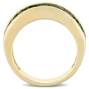 2 3/4 CTW Created Emerald Anniversary Band in Sterling Silver