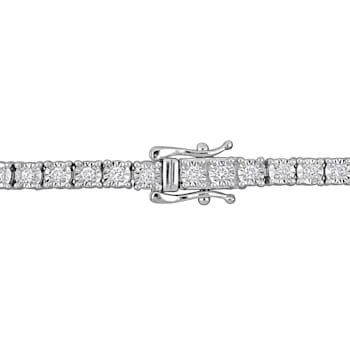 1 CT TW Lab-Grown Diamond Tennis Bracelet in Sterling Silver