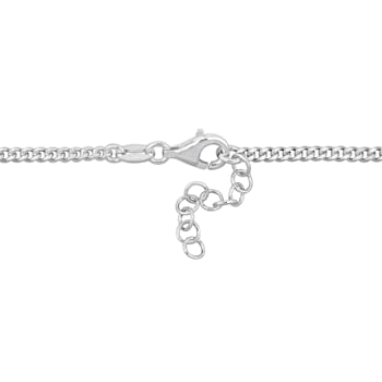Lock and Key Curblink Chain Bracelet in Sterling Silver
