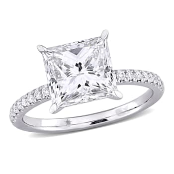 3 1/6 CT TW Lab-Grown Diamond Engagement Ring in 14K White Gold