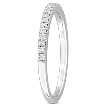 1/5 CT TW Lab-Grown Diamond Semi-Eternity Ring in 14K White Gold