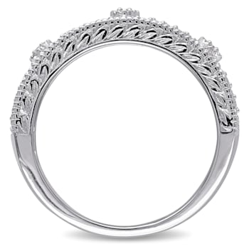 1/10 CT TW Diamond Vintage Ring in Sterling Silver