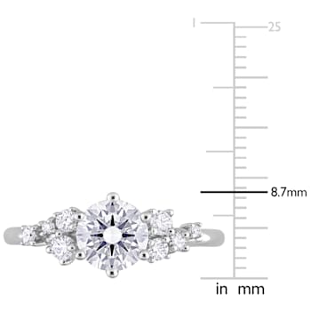 1 1/4 CT TGW Lab Grown Diamond Engagement Ring in 14K White Gold