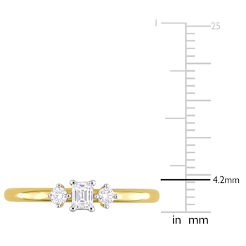 1/4 CT TW Diamond Ring in 14K Yellow Gold