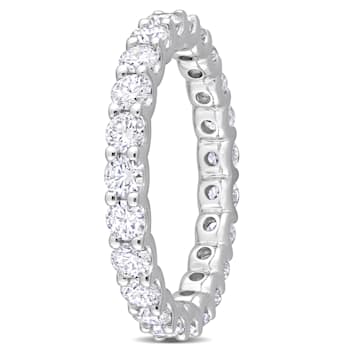 2 1/3 CT TGW Lab Grown Diamond Eternity Band in 14K White Gold- Size 9
