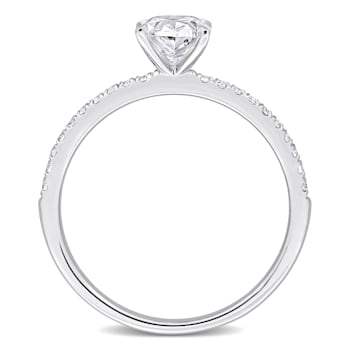1 1/6 CT TW Lab-Grown Diamond Engagement Ring in 14K White Gold