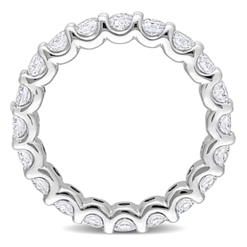 2 CT TGW Lab Grown Diamond Eternity Band in 14K White Gold - Size 6