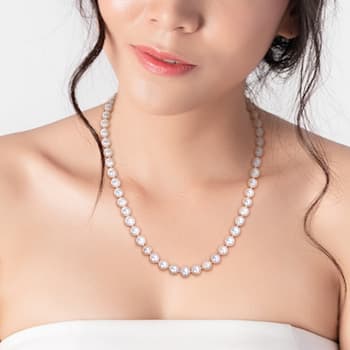 7.5-8MM Freshwater Cultured Pearl Necklace, Earrings & Bracelet Set
in Sterling Silver